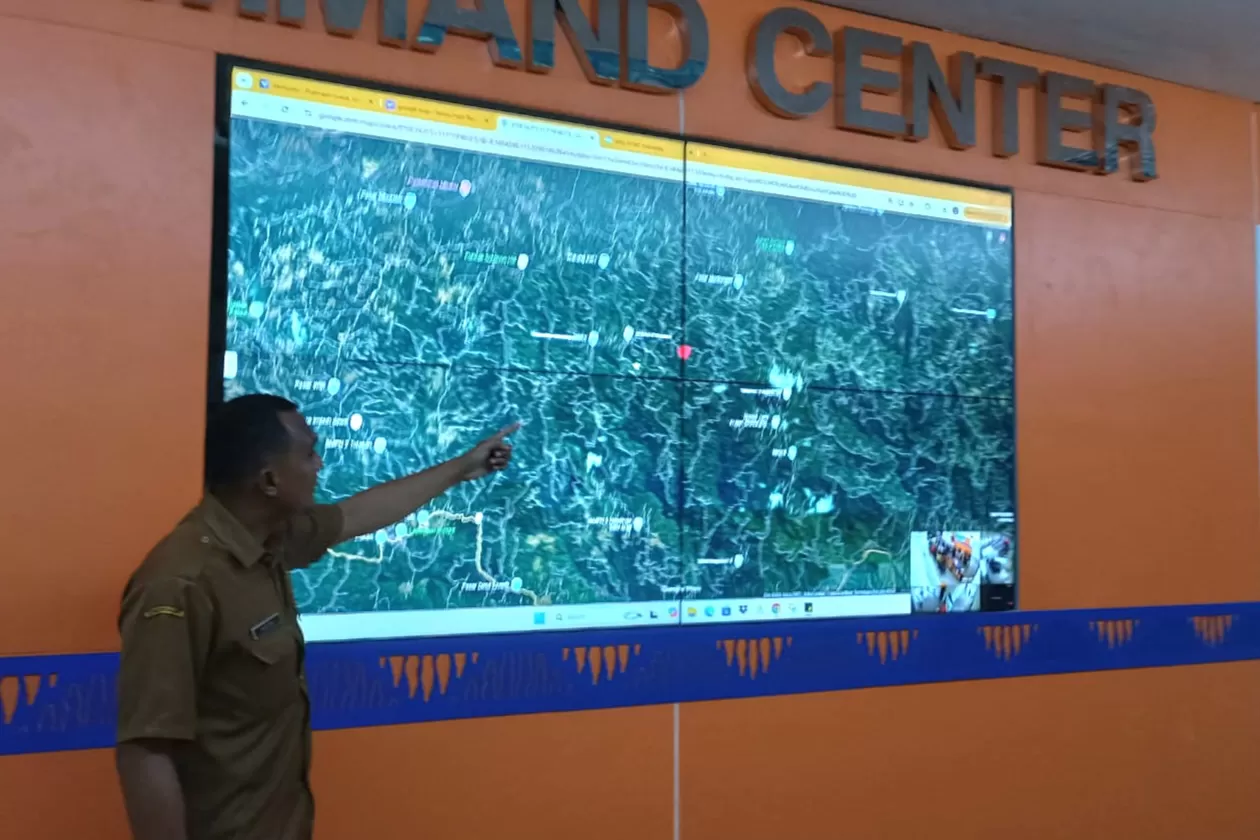 PBD Pacitan memantau perkembangan gempa daratan berkekuatan Magnitudo 5.5 yang mengguncang Pacitan pada Selasa pagi (27/1)