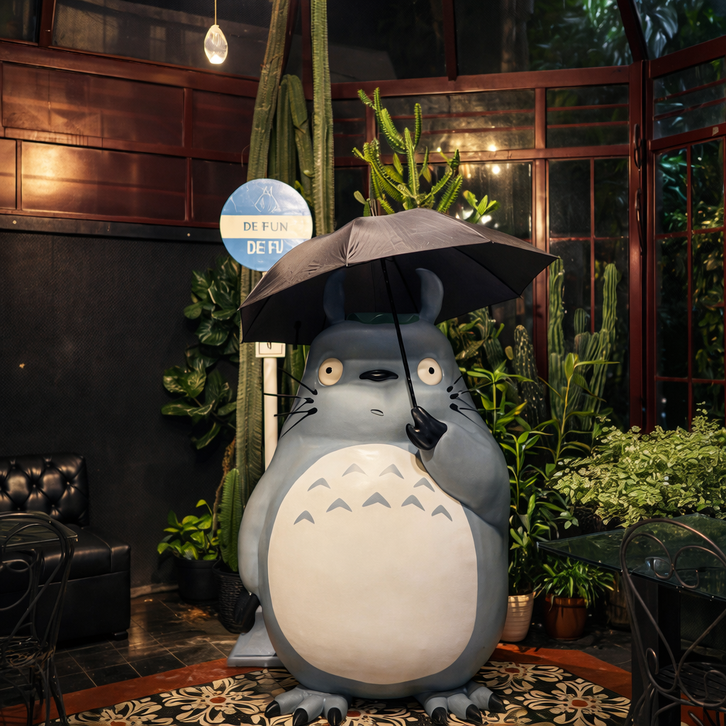NUANSA GHIBLI: Kafe Madame Wang Secret Garden Kota Malang memiliki nuansa ghibli bagaikan di negeri dongeng. (Instagram: ni.keda)
