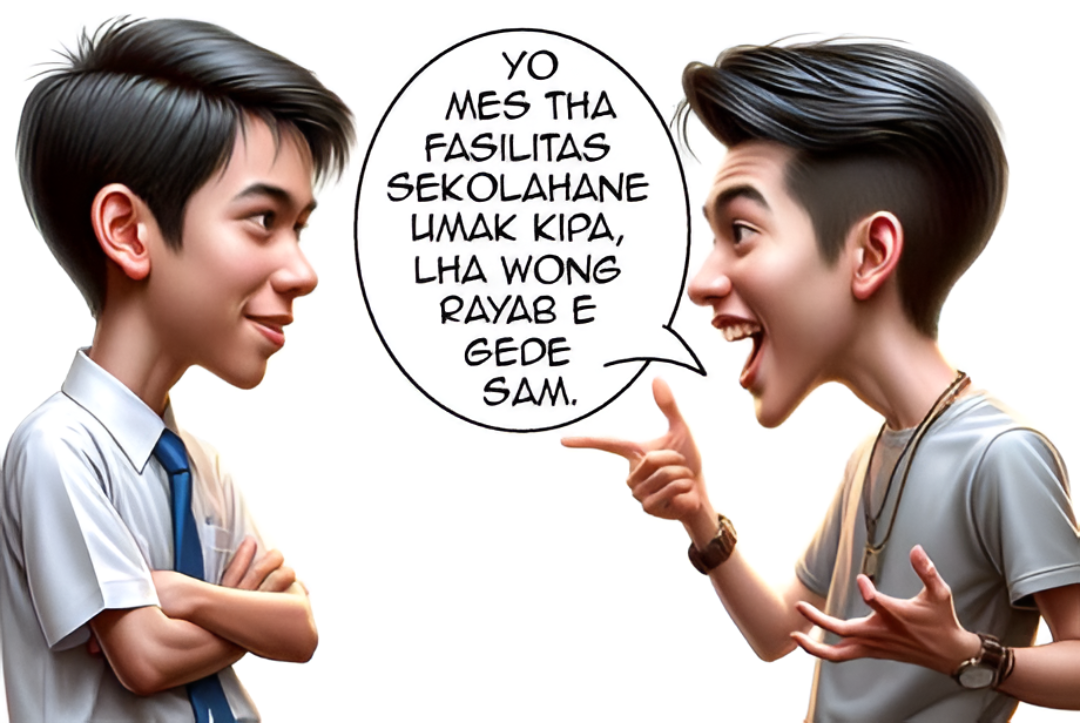 &rdquo;Yo mes tha fasilitas sekolahane umak kipa, lha wong rayab e gede sam&rdquo; (RIO/AI/Radar Malang)