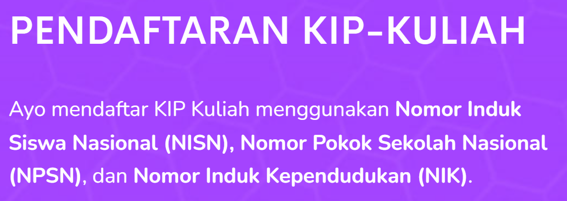 Pendaftaran KIP-Kuliah 2026. (Website KIP-Kuliah)