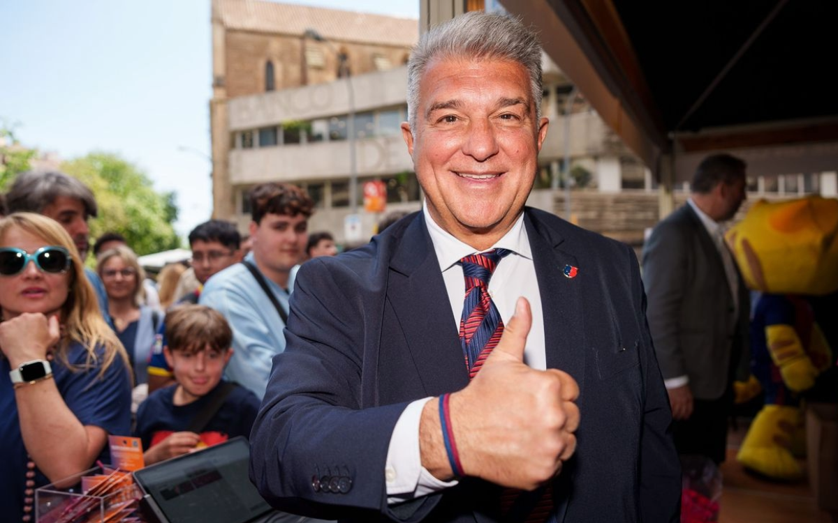 JOAN LAPORTA: Laporta menjadikan penyelesaian renovasi stadion ikonik ini sebagai janji utama dalam kampanye pemilihan Maret mendatang. (FC Barcelona)