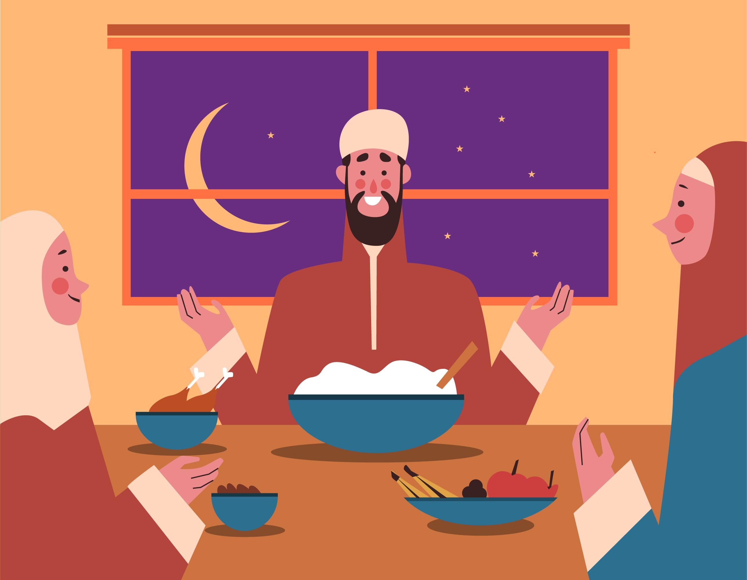 Berbuka puasa merupakan momen yang sangat dinantikan umat Islam setelah berpuasa seharian. (freepik)