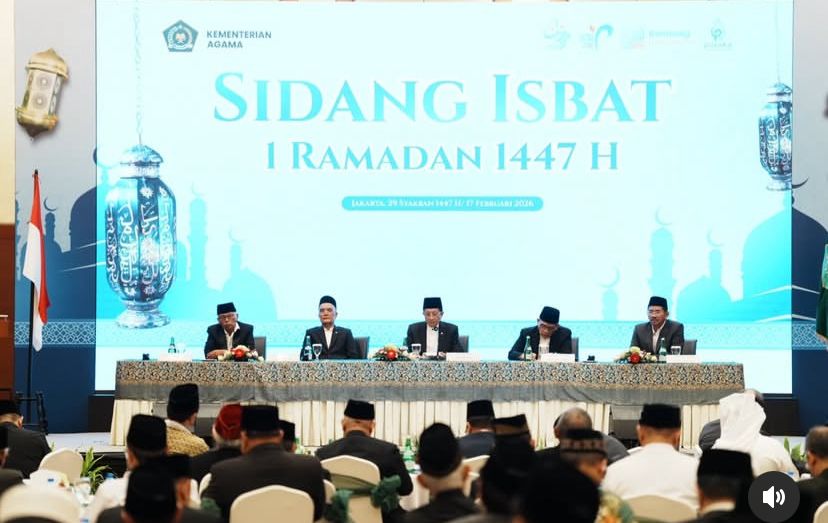 Perbedaan 1 Ramadan 1447 H, mari saling menghormati dan tetap fokus beribadah.  (Sumber: Instagram @narasuddin_umar).