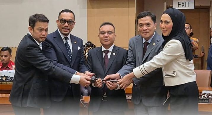 Sahroni kembali pimpin Komisi III DPR, NasDem patuhi putusan MKD. (Sumber Instagram @dpr_ri)