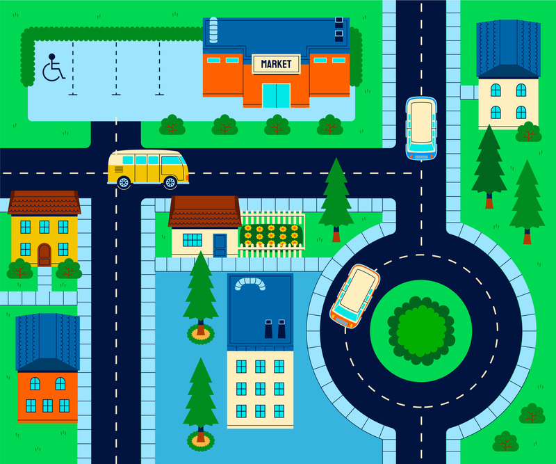Ilustrasi peta jalan. (Freepik).