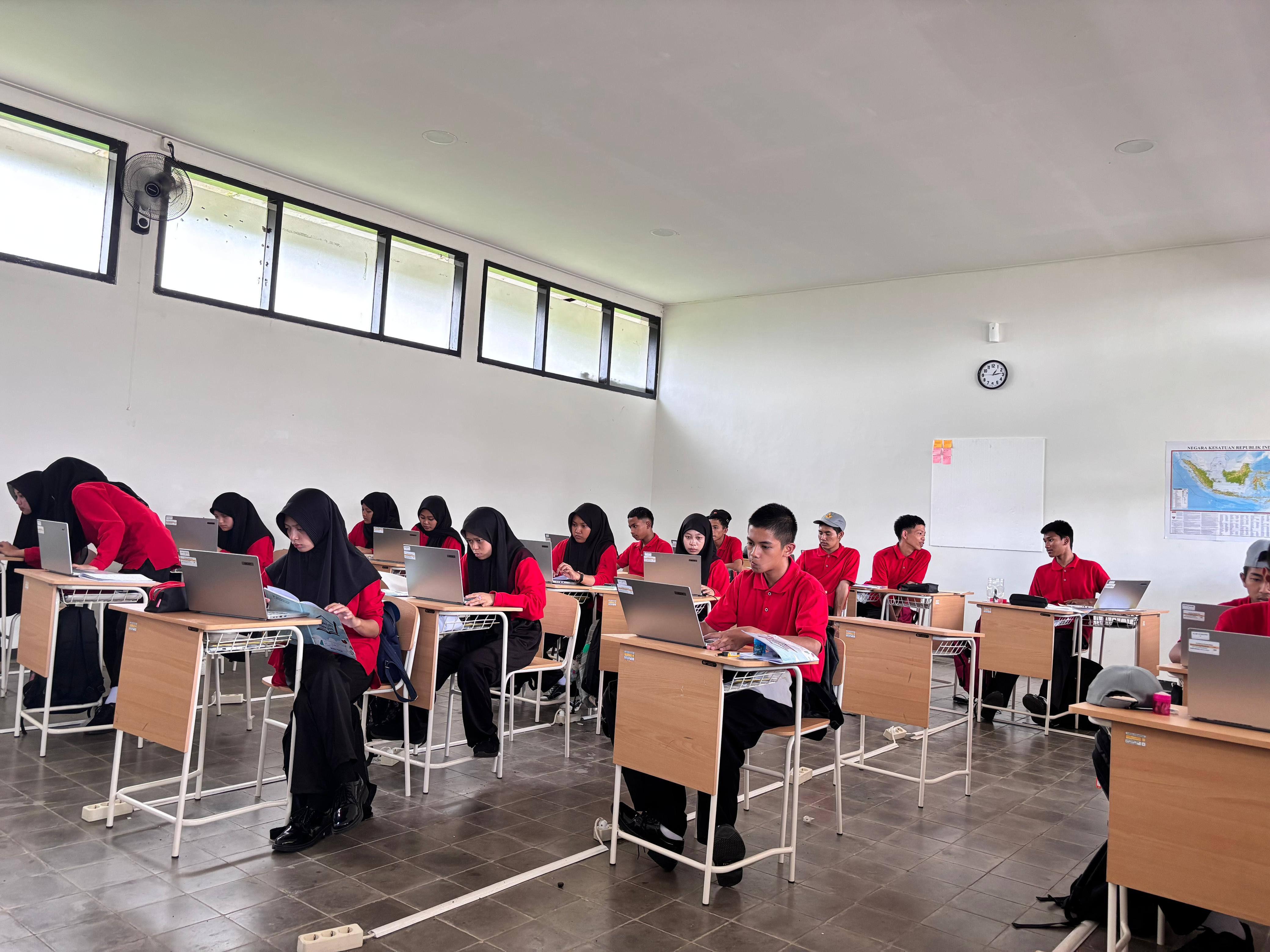 Siswa Sekolah Rakyat Alami Penyesuaian Jam Pembelajaraan Selama Ramadan. (Indah Mei Yunit)
