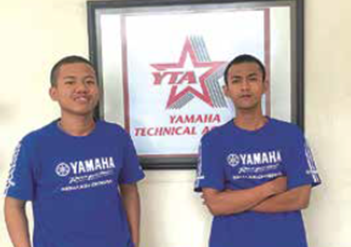 Siswa yang direkrut PT Yamaha Juara bidang sepeda motor Juara bidang lomba informatika foto -foto : SMK Mutu Gondanglegi For Radar Kanjuruhan