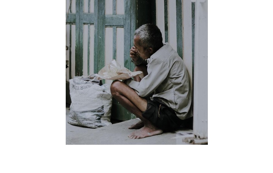 Ilustrasi orang terlantar