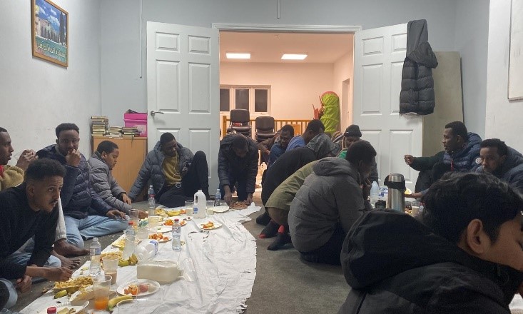 SEMARAK: Suasana berbuka puasa Bersama di NIMFA (Northern Ireland Muslim Family Association).