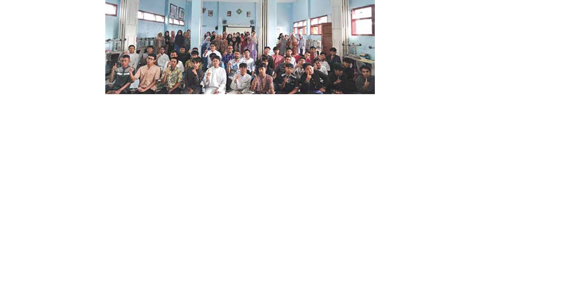 ANTUSIAS: Para siswa SMA Muhammadiyah 1 Malang bersemangat mengikuti Baitul Arqam pada 26&ndash;28 Februari 2026.