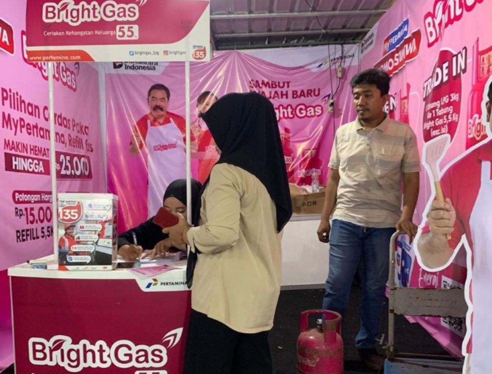 NYATA: Pertamina Patra Niaga dukung peningkatan Omzet UMKM di Bazaar Al-Madinah melalui program Bright Gas.