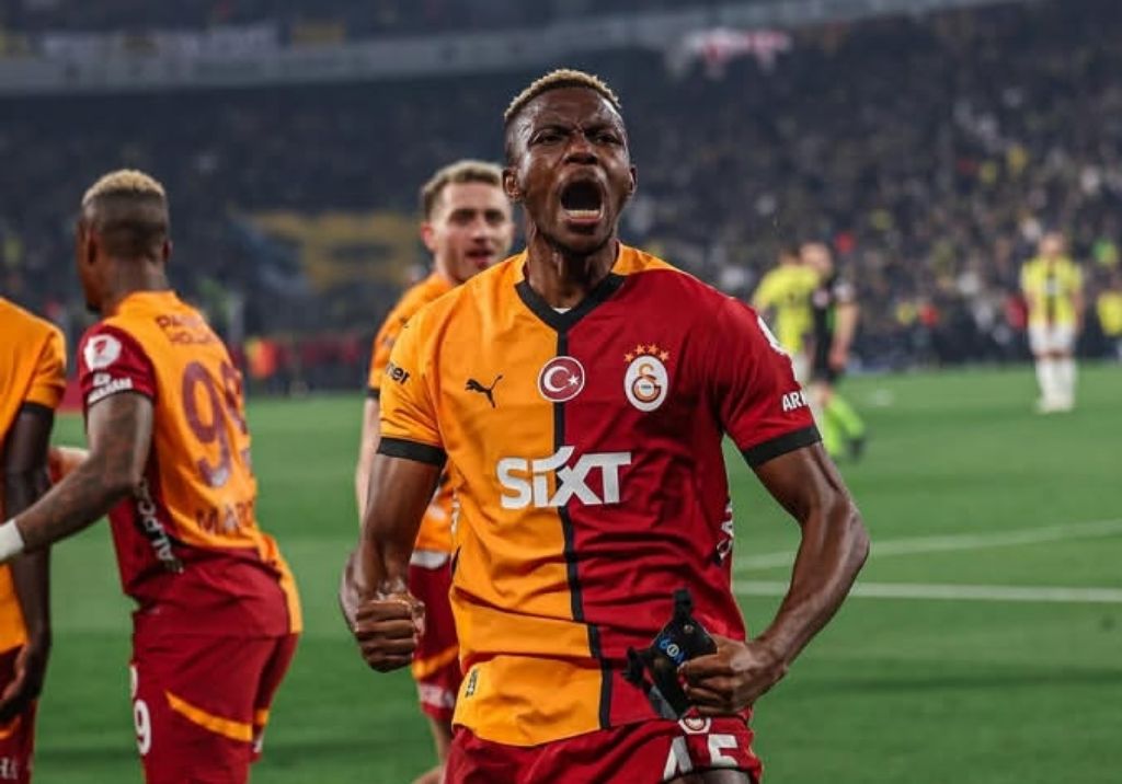 BERBAHAYA: Victor Osimhen, penyerang Galatasaray yang akan memimpin rekan-rekannya menghadapi tim tamu Liverpool, dini hari nanti (11/3).
