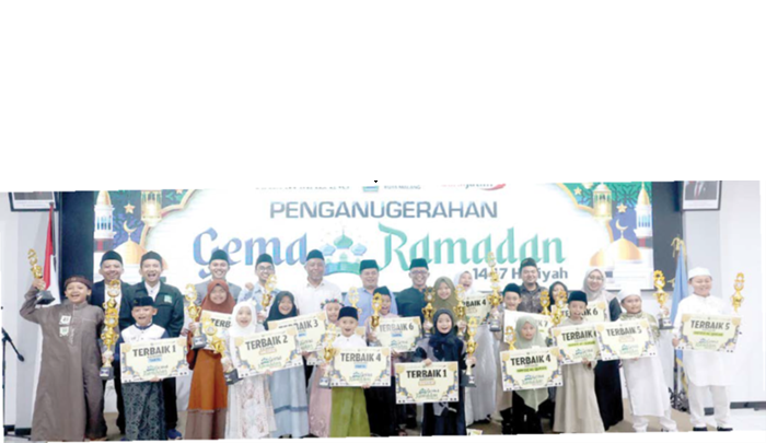 KONSISTEN: Foto bersama pemenang, juri dan tamu undangan saat Penganugerahan Gema Ramadan 1447 H.