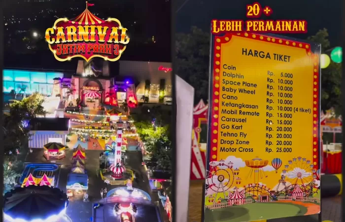 Carnival Jawa Timur Park 3 membuka keseruan baru bagi para pengunjung (Instagram/jawatimurparktiga)