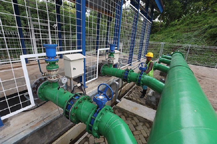 BELUM BEROPERASI MAKSIMAL: Water Treatment Plant (WTP) atau Instalasi Pengolahan Air Sungai Bango jadi sorotan akibat terjadi gangguan setiap bulan.