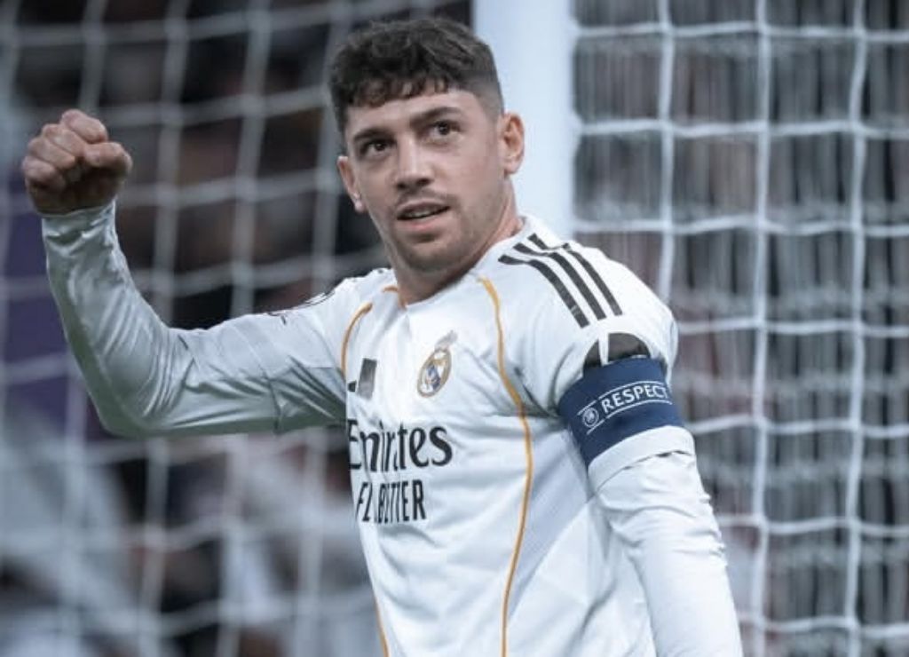 SANG KAPTEN: Pemain Real Madrid Federico Valverde memiliki jiwa kepemimpinan kuat di ruang ganti maupun luar lapangan.