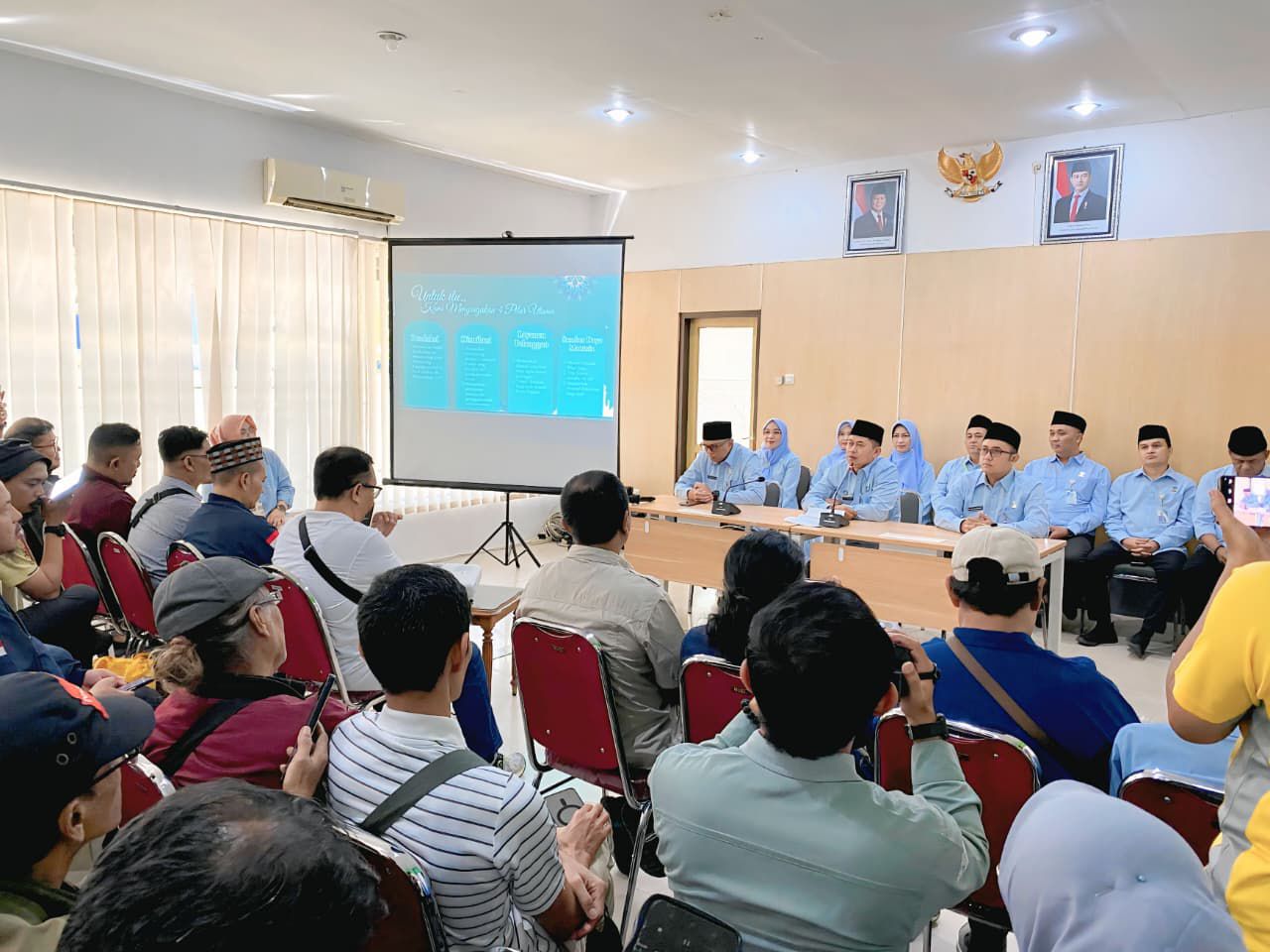 SIGAP: Perumda Air Minum Tugu Tirta Kota Malang menggelar Sosialisasi Siaga Lebaran, Jumat (13/3).
