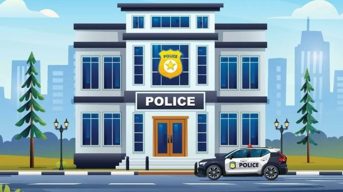 Ilustrasi kantor polisi