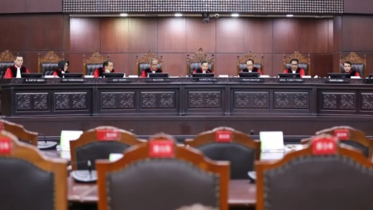 TIDAK ADIL: MK putuskan aturan dana pensiun anggota DPR harus diganti sebelum 2028. (Sumber: Mahkamah Konstitusi)