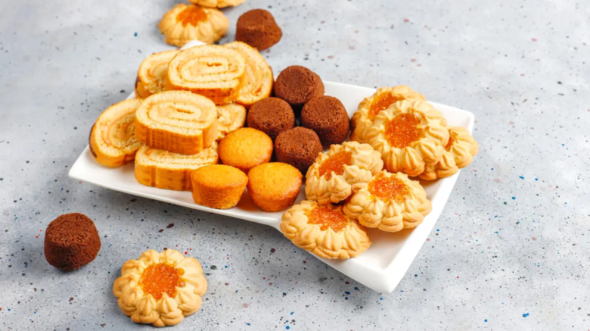 Potret aneka kue kering. (Freepik).