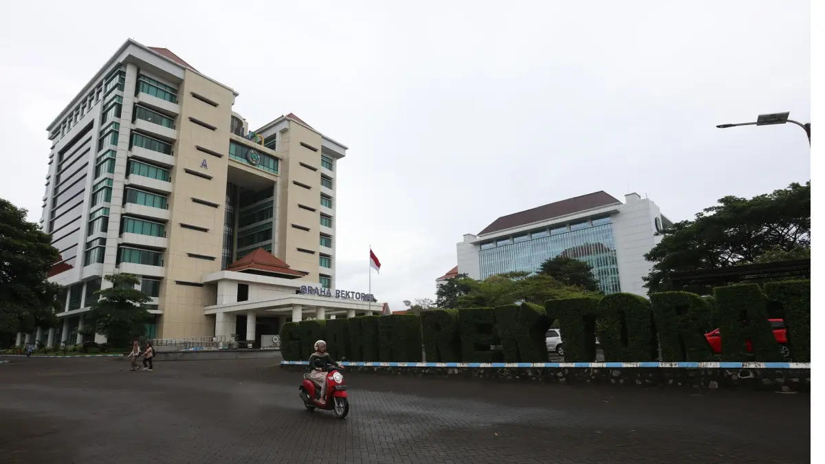  Bangunan Graha Rektorat Universitas Negeri Malang (UM). (Darmono/Radar Malang)