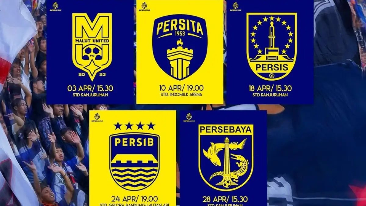 Jadwal Arema FC selama April 2026. (MO Arema FC)
