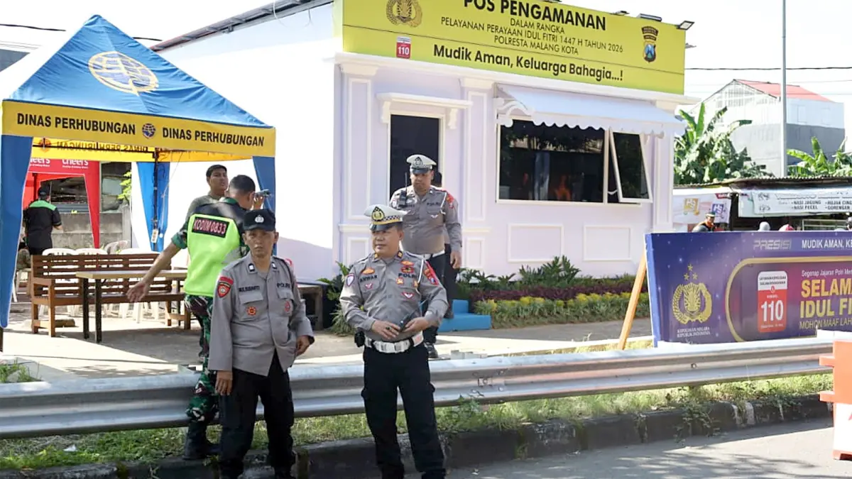 SIAGA MUDIK: Pospam Madyopuro dibuka pada 13 sampai 25 Maret lalu. (NABILA AMELIA/RADAR MALANG)