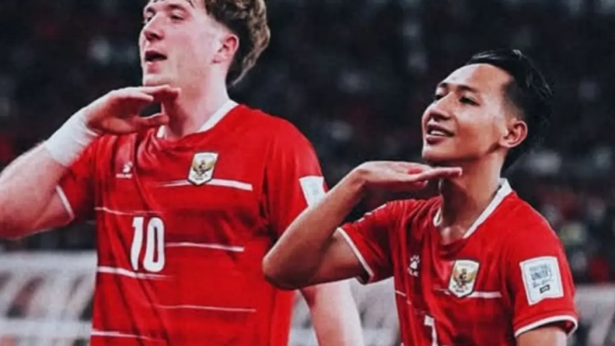 TEGAKKAN KEPALA: Beckham Putra dan Ole Romeny tampil brilian di laga Indonesia vs Saint Kitts and Nevis malam ini (27/3). Beckham cetak dua gol, Ole dua assist dan satu gol.