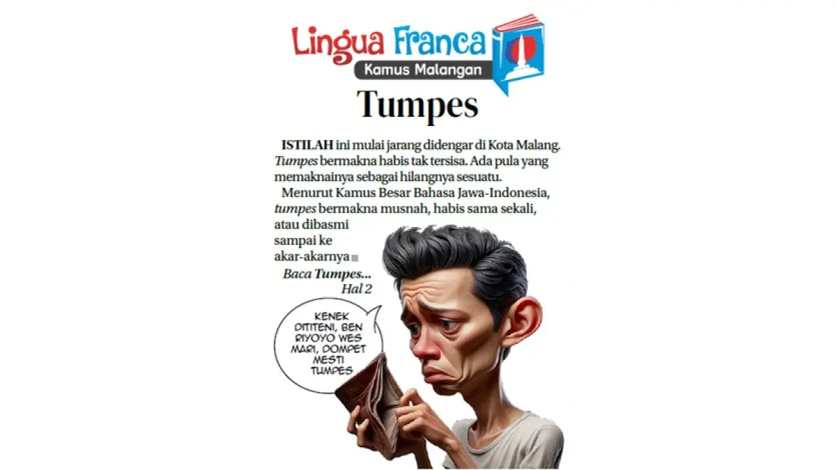 ”Kenek dititeni, ben riyoyo wes mari, dompet mesti tumpes,”