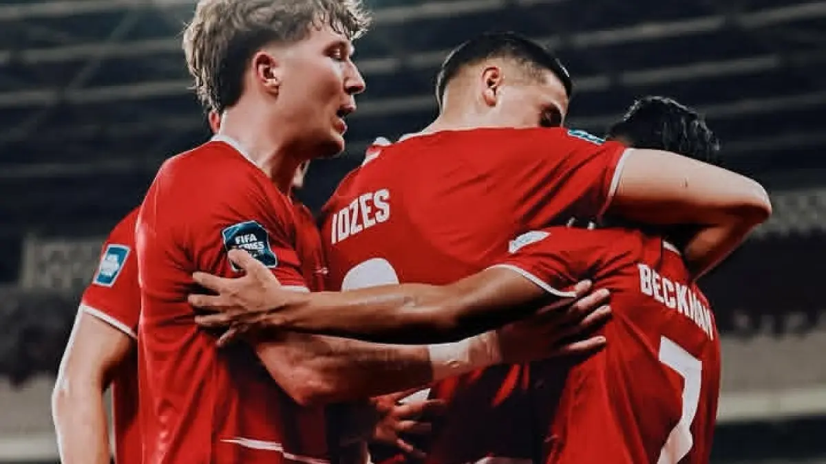 GARUDA DI DADA: Jay Idzes dkk akan berjuang di laga Indonesia vs Bulgaria, malam ini (30/3).