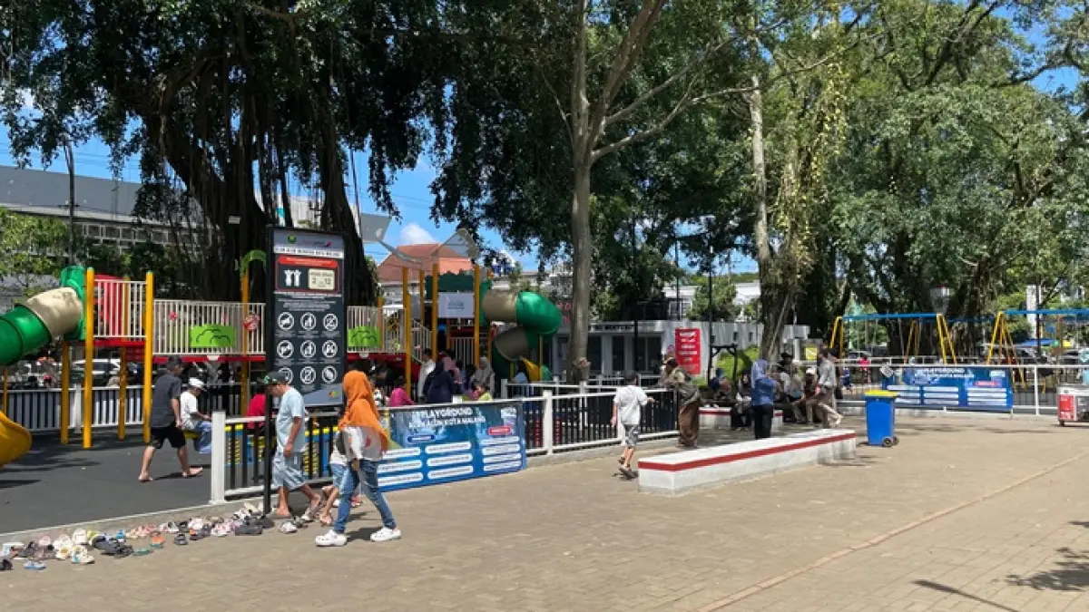 Ilustrasi area playground Alun-alun Merdeka. 

Foto : Andika Satria Perdana