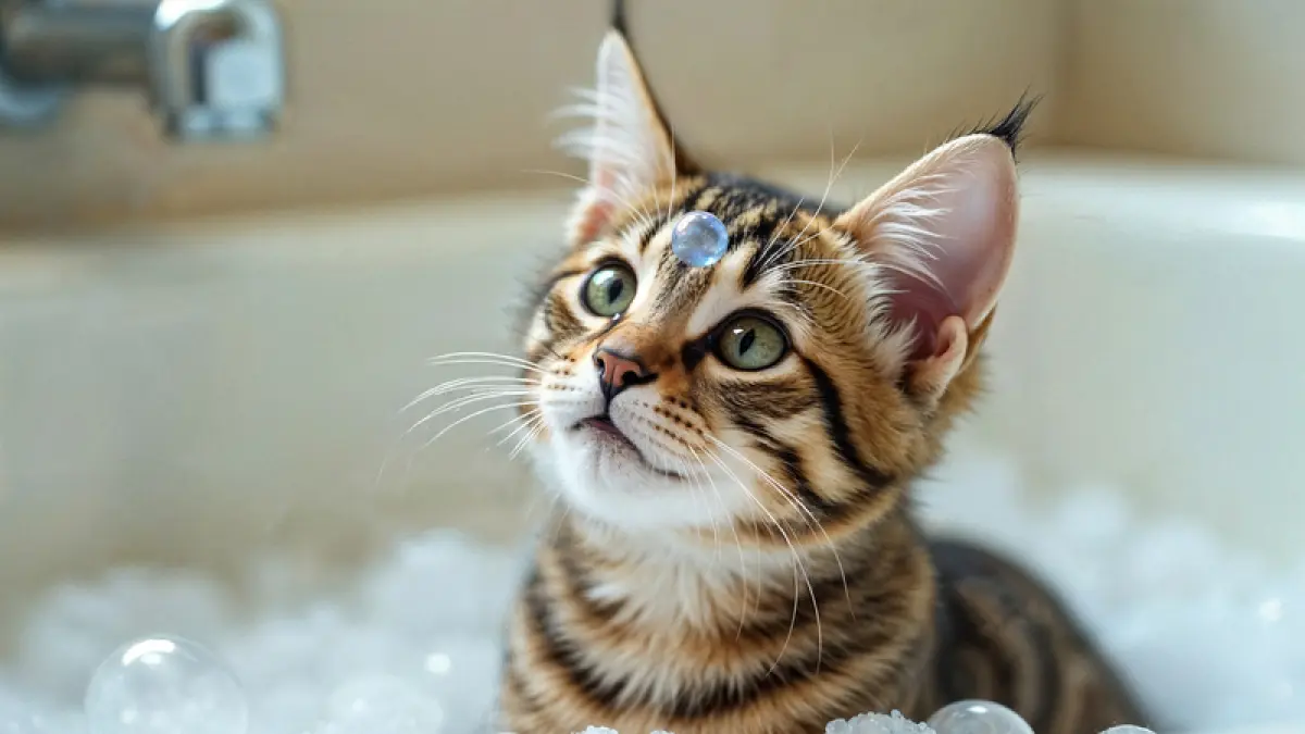 Dengan teknik yang benar, mandi kucing jadi lebih mudah dan aman. (Freepik)