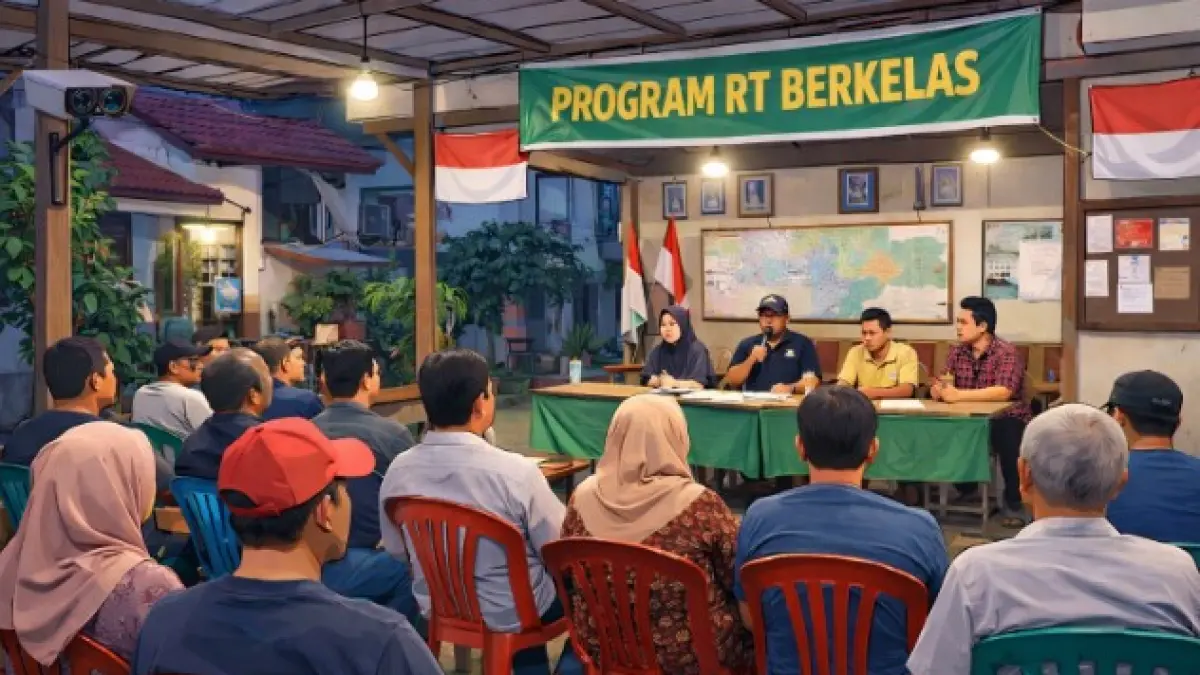 Ilustrasi Program RT Berkelas (AI)