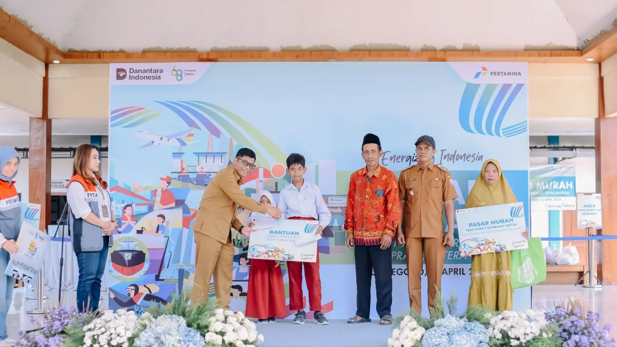 KOLABORASI: Pelaksanaan kegiatan berlangsung dengan tertib berkat sinergi antara Pertamina, aparat keamanan, pemerintah kabupaten dan pemerintah desa.&nbsp;