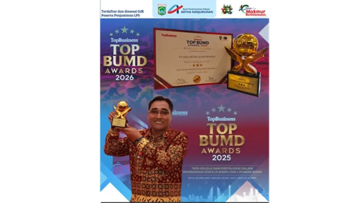 BPR Artha Kanjuruhan Pemenang BPR Bintang 3 TOP Bussines BUMD Award 2026