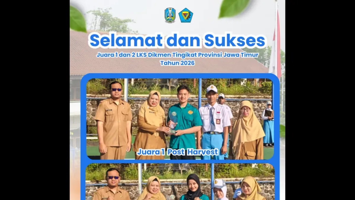SMKN 13 Malang Raih Prestasi LKS DIKMEN Jatim di Dua Bidang Lomba