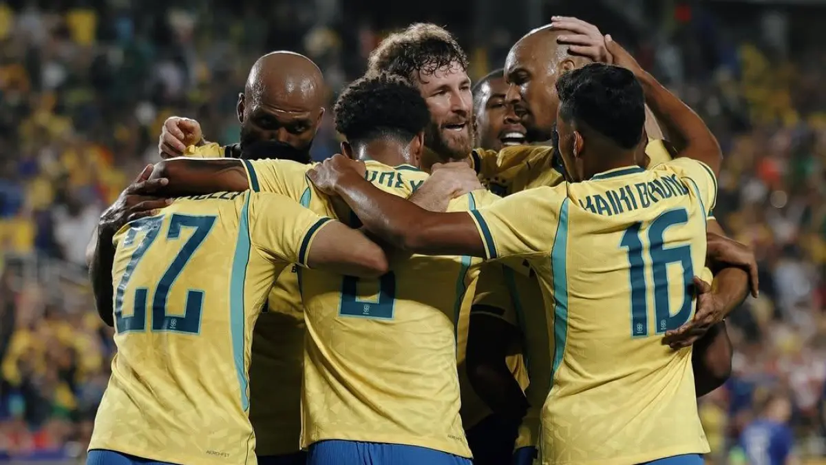 Brasil lolos ke final Piala Dunia 2026! Skuad Samba tergabung di Grup C bersama Maroko, Haiti, dan Skotlandia. Laga pertama Brasil dijadwalkan pada 14 Juni di Stadion New York. (Instagram @brasil)