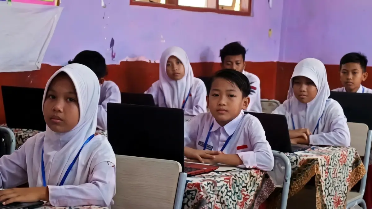 kondisi pelaksanaan TKA jenjang SD hari pertama (20/4)
