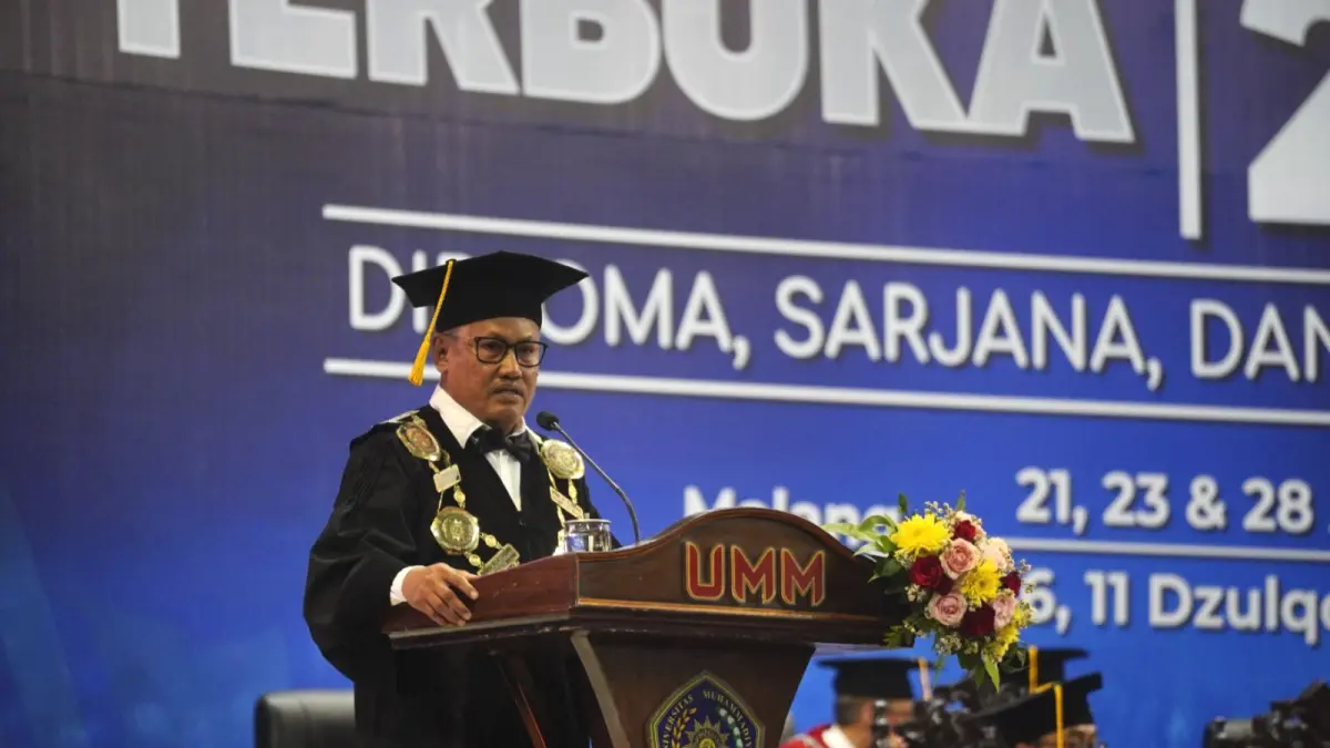 KOMITMEN: Rektor UMM Prof Dr Nazaruddin Malik M.Si.