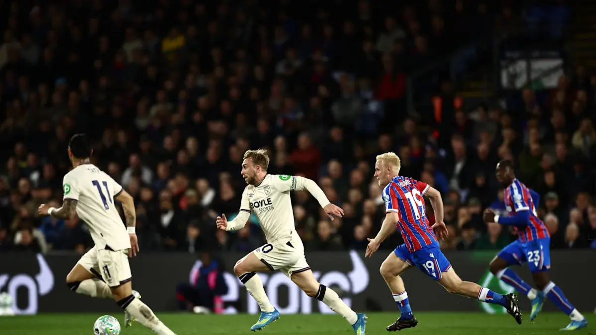 pertandingan sengit antara Crystal Palace Vs West Ham (laman resmi West Ham whufc.com)