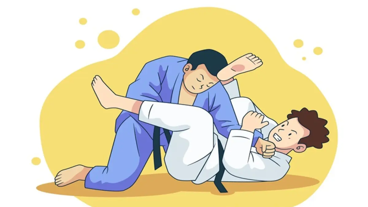Illustrasi atlet judo (Freepik)