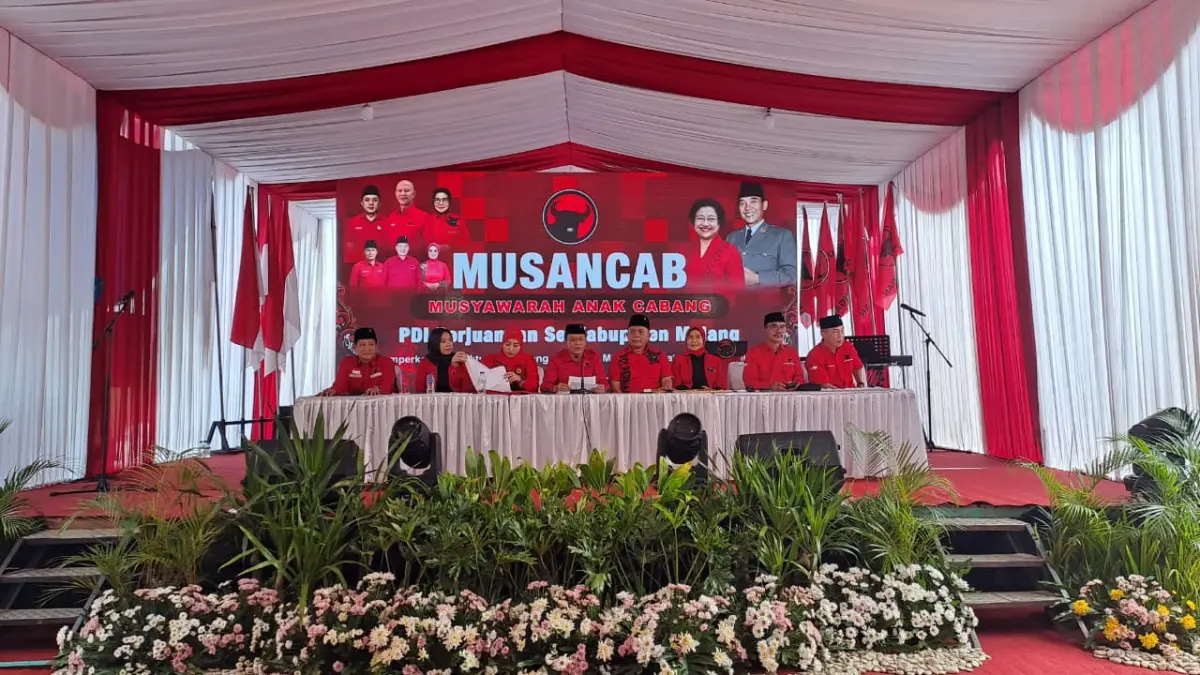 PDIP Kabupaten Malang menggelar Musancab pada Sabtu (25/4). (Istimewa)