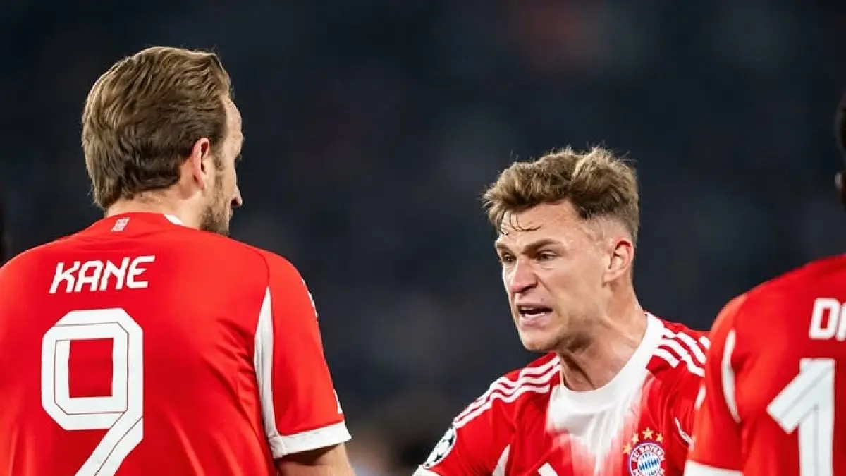 AGRESIF: Pemain Bayern Munchen yang penuh semangat.&nbsp;