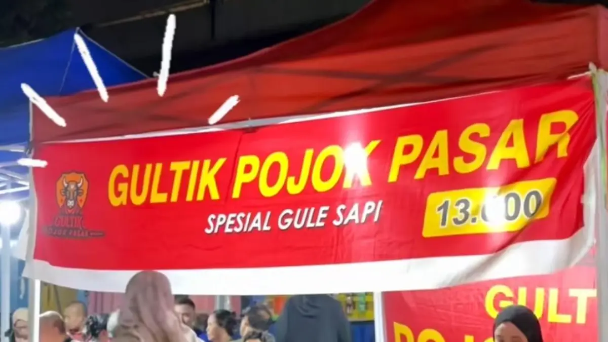 Gultik Blok M yang viral kini ada di Malang. (Instagram @gultikpojokpasar)