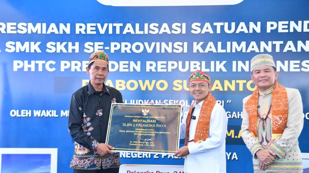 DAPATKAN REVITALISASI: SLBN 2 Palangka Raya resmi menerima program revitalisasi dari Kemendikdasmen. (Dok. Kemendikdasmen)