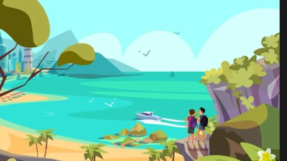 Ilustrasi kunjungan ke Bali.
