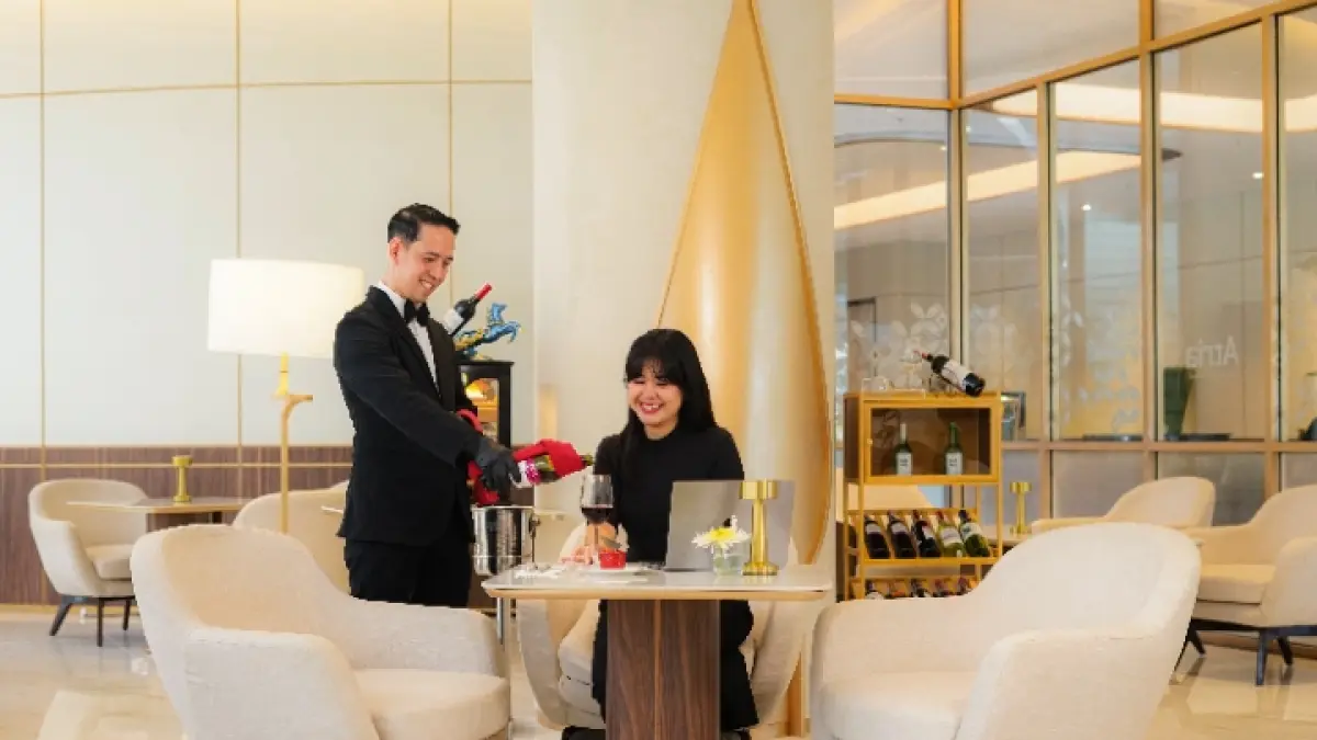ELEGAN: Salah satu sudut ruang Atria Hotel Malang.