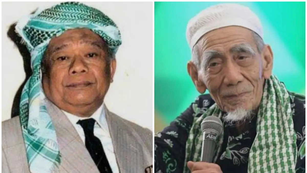 TELADAN: Alm KH A.R. Fachruddin (kiri) dan alm KH Maimoen Zubair (kanan), dua tokoh yang dikenal tawadhu sepanjang hidupnya. 