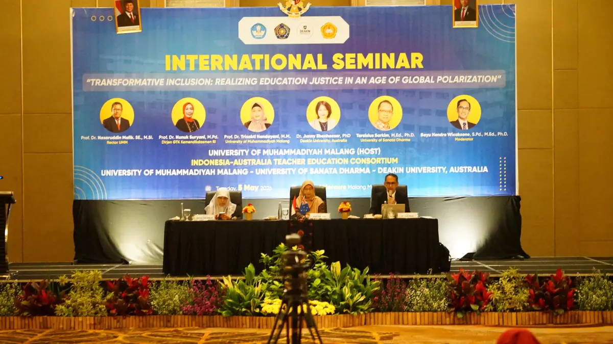 Dari Indonesia hingga Australia, seminar internasional PPG UMM dorong keadilan pendidikan.
