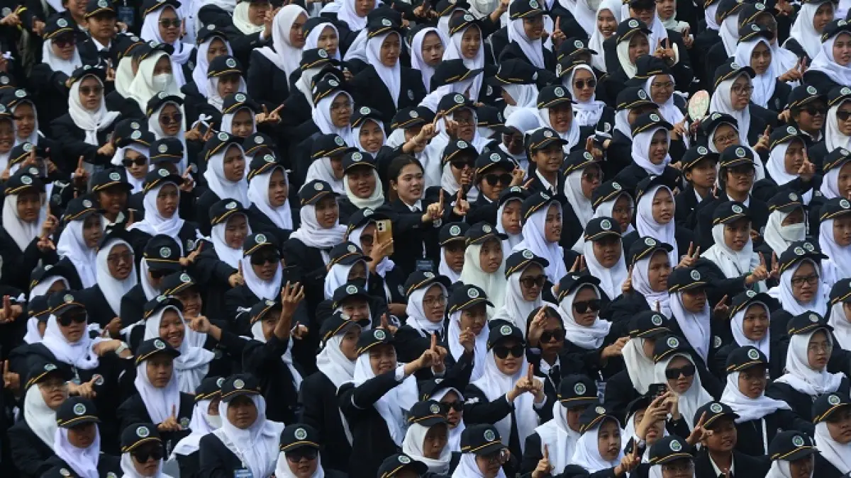 LEBIH SELEKTIF: Mahasiswa baru di UM mengikuti sesi Pengenalan Kehidupan Kampus bagi Mahasiswa Baru (PKKMB), 2025 lalu. (DARMONO/RADAR MALANG)